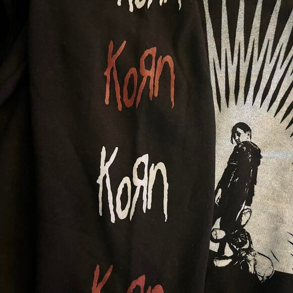 Black Korn Hoodie Size Large Brand New - Picture 3 of 4